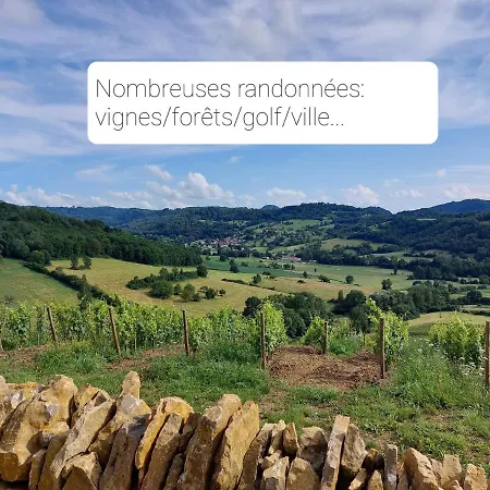 L'inattendu Vue Imprenable,clim,parking Avec Borne De Recharge, Menage Inclus * Montaigu (Jura)